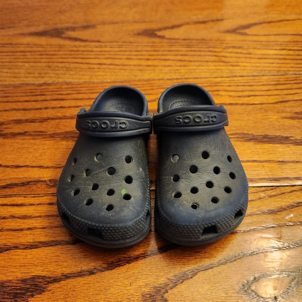 Crocs Kids Navy Clogs